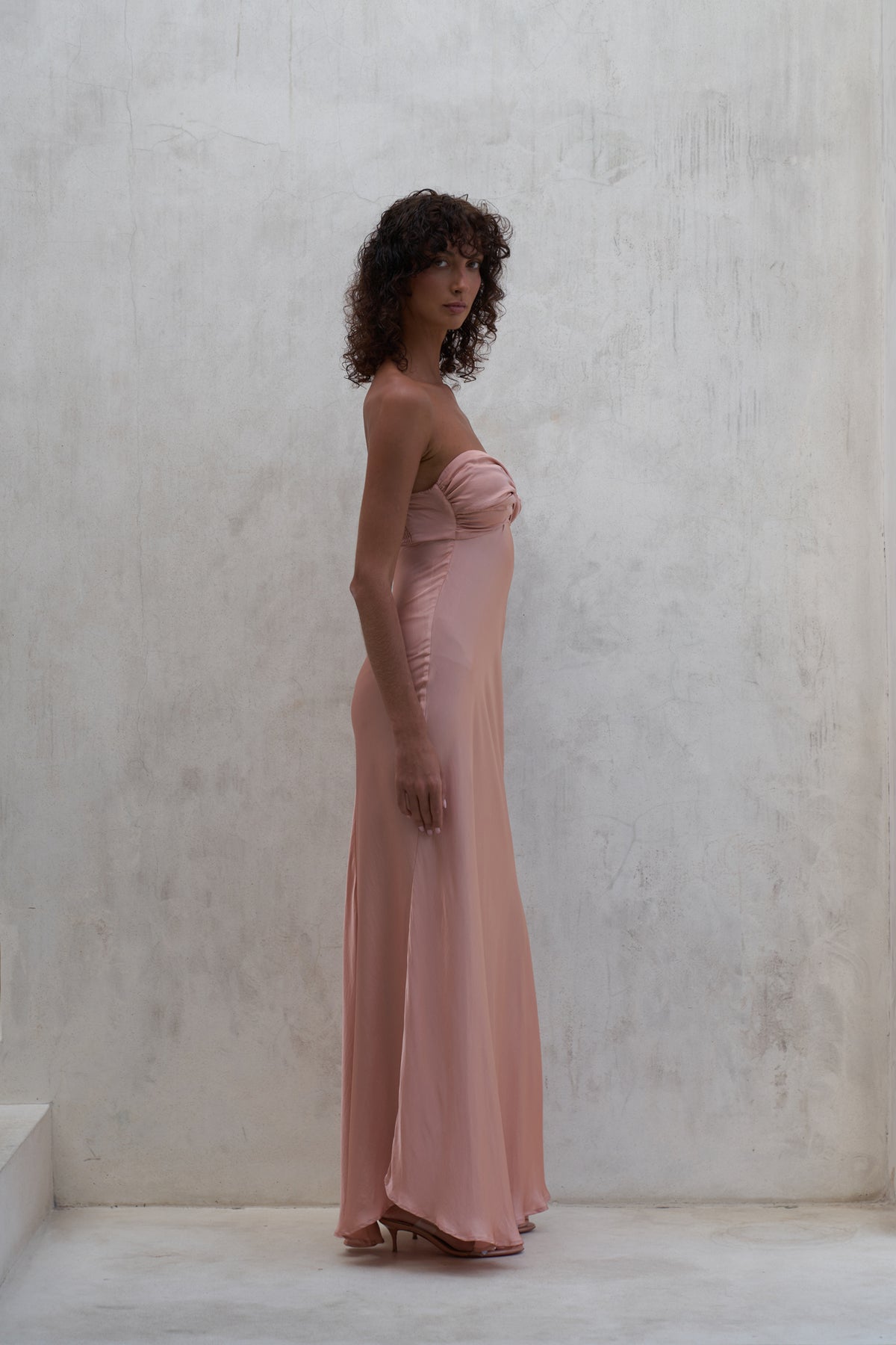 Victoria Maxi Dress | Peach Rose