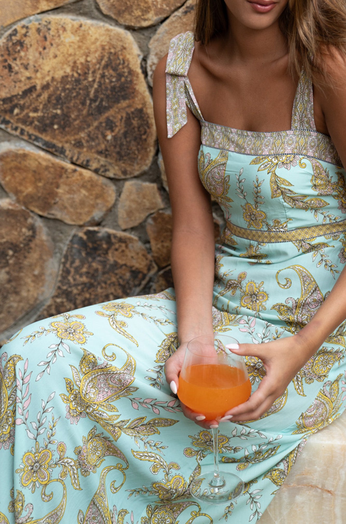 Kate Maxi Dress | Amalfi Paisley