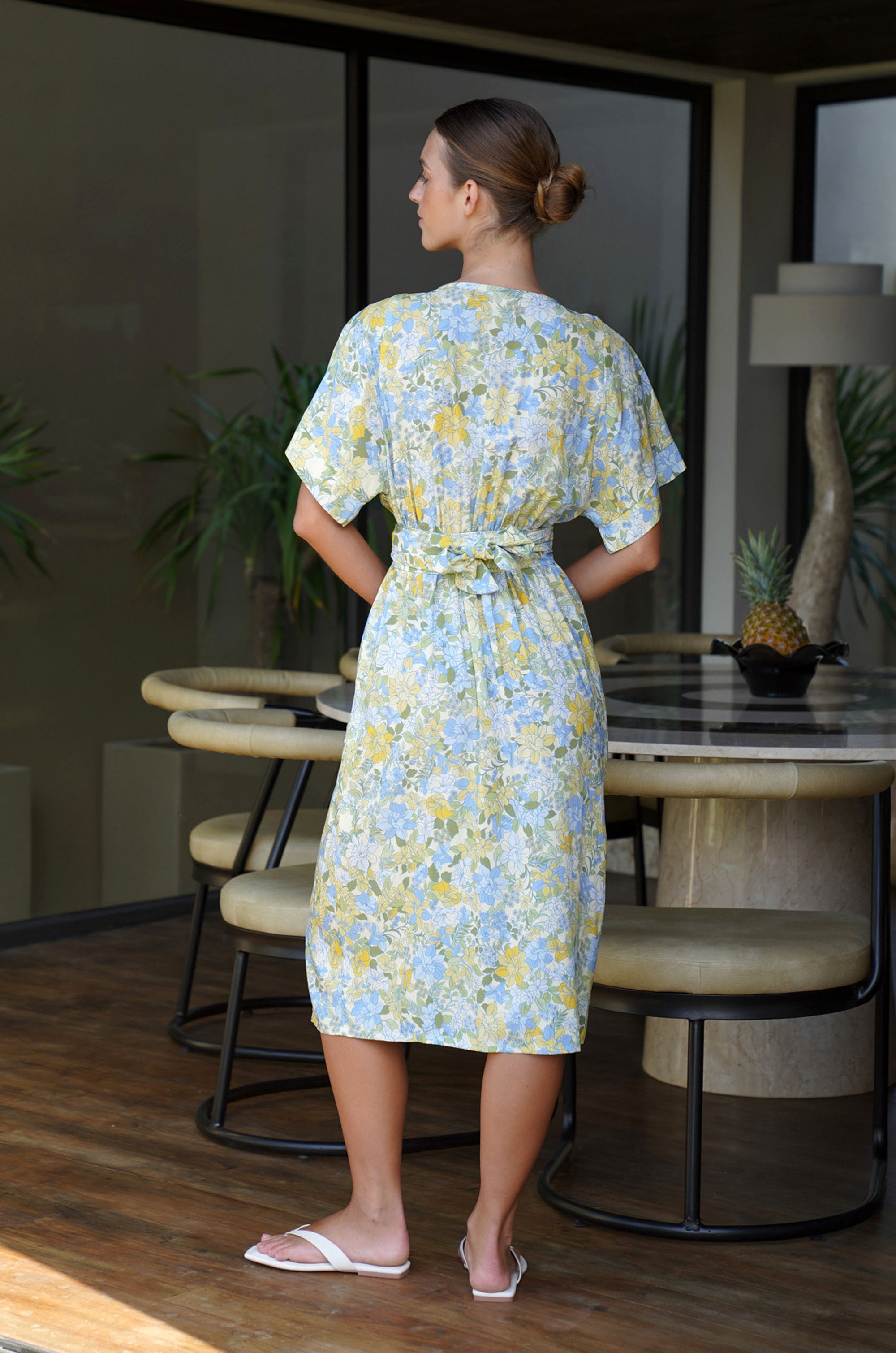 Melody Midi Dress | Pastel Blooms