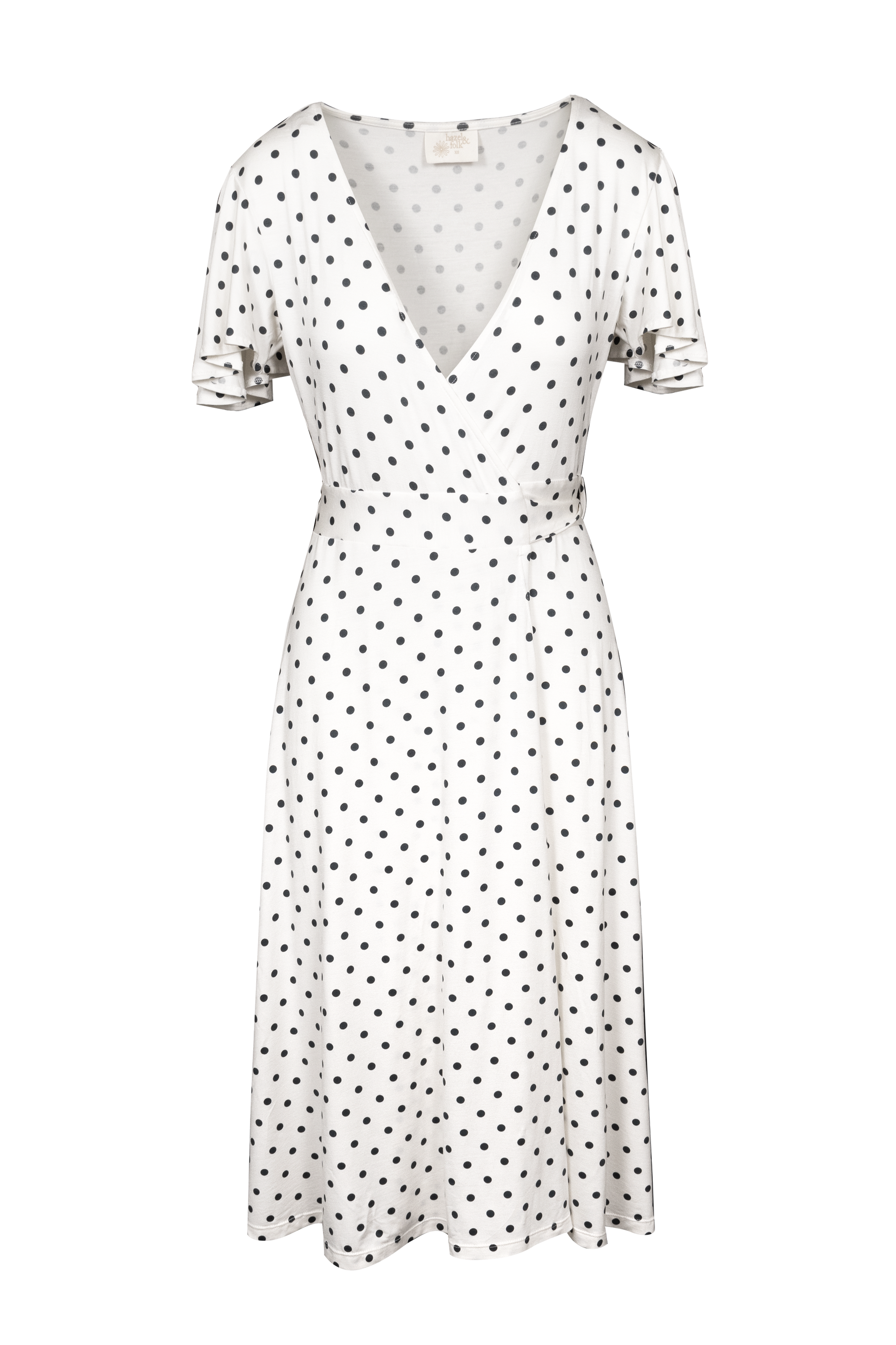 Lucia Midi Wrap Dress | Holiday Polka Dot