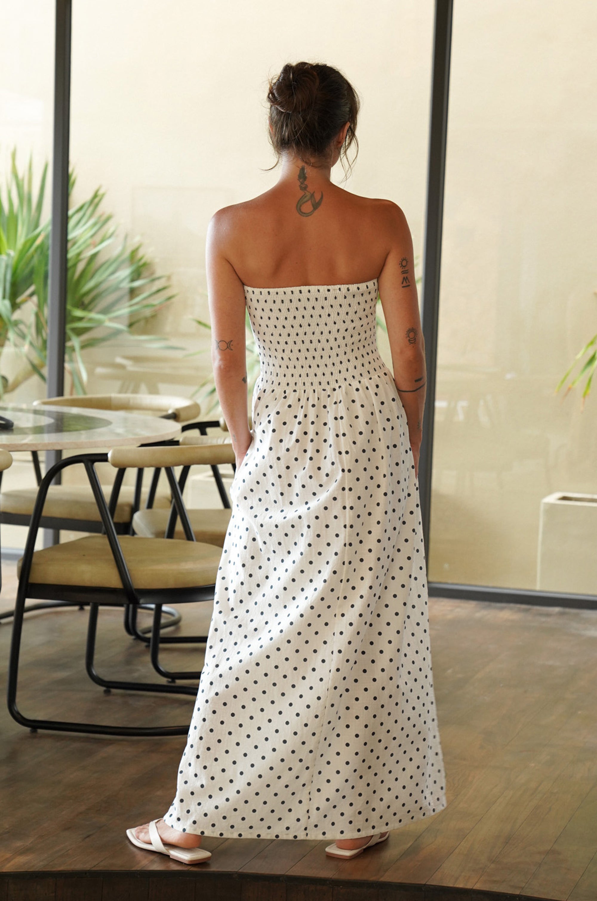 Rosie Maxi Dress | Holiday Polka Dot