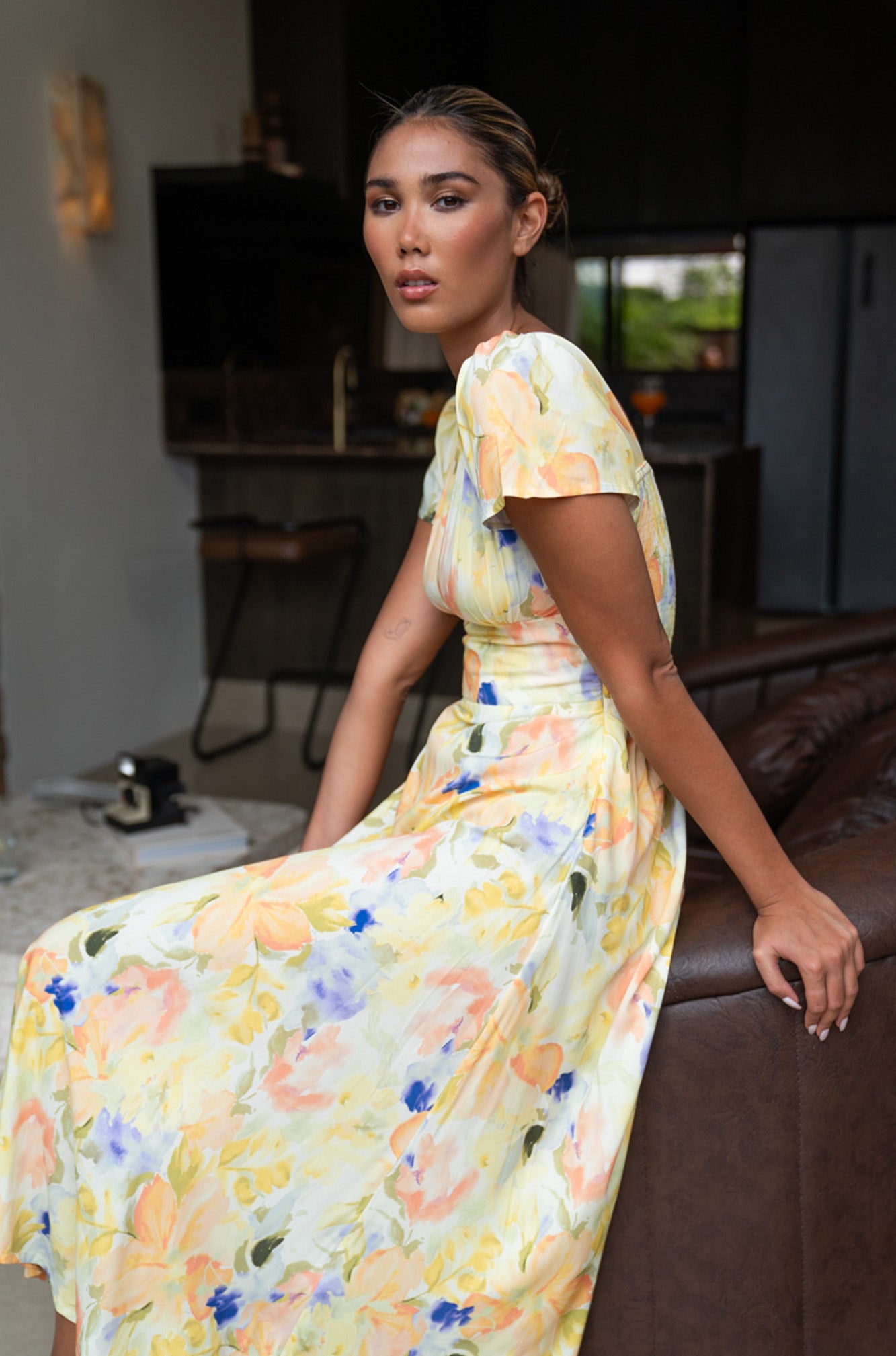 margot maxi dress lemon Margot Maxi Dress - Lemon