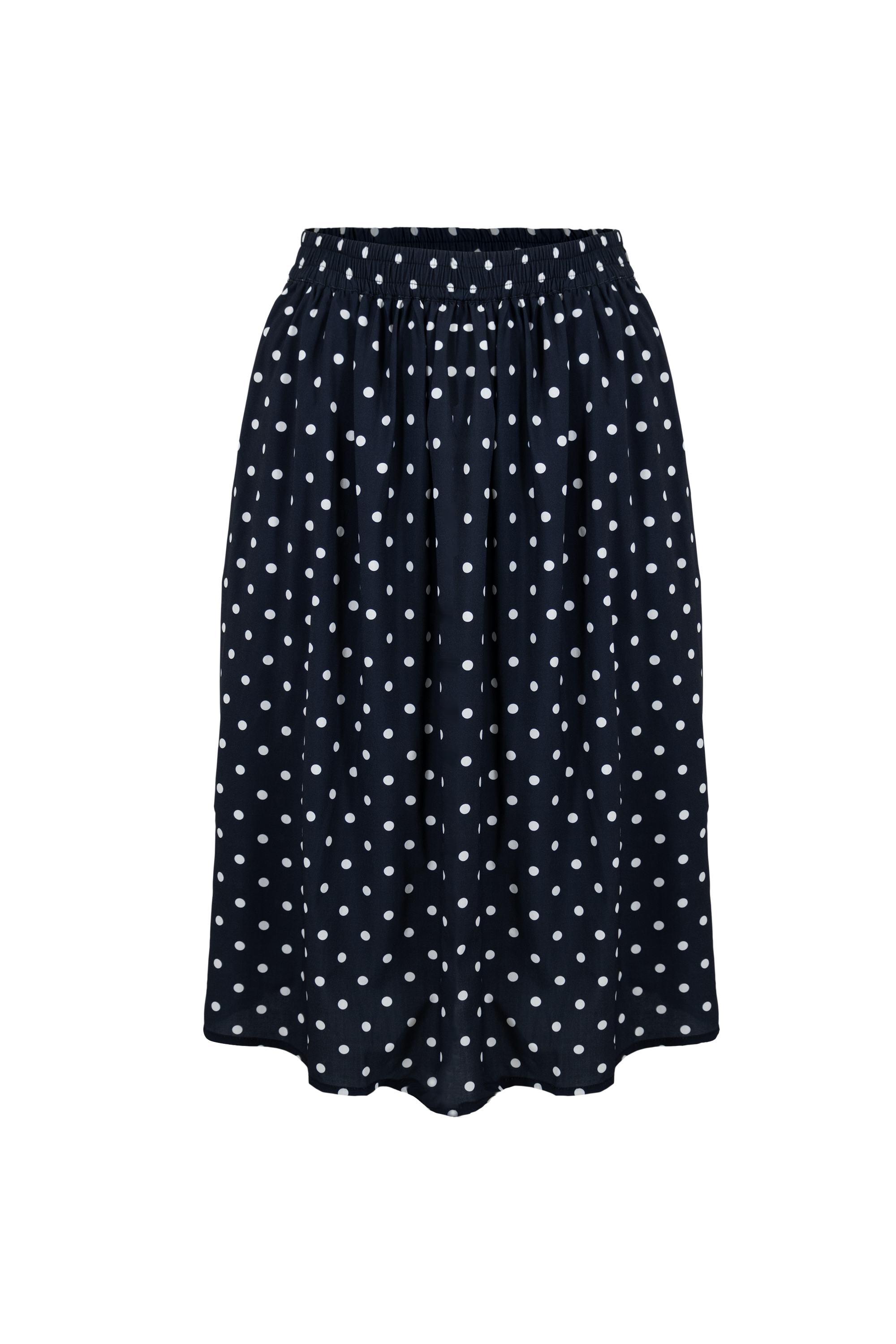 Olive Midi Skirt | Midnight Polka Dot