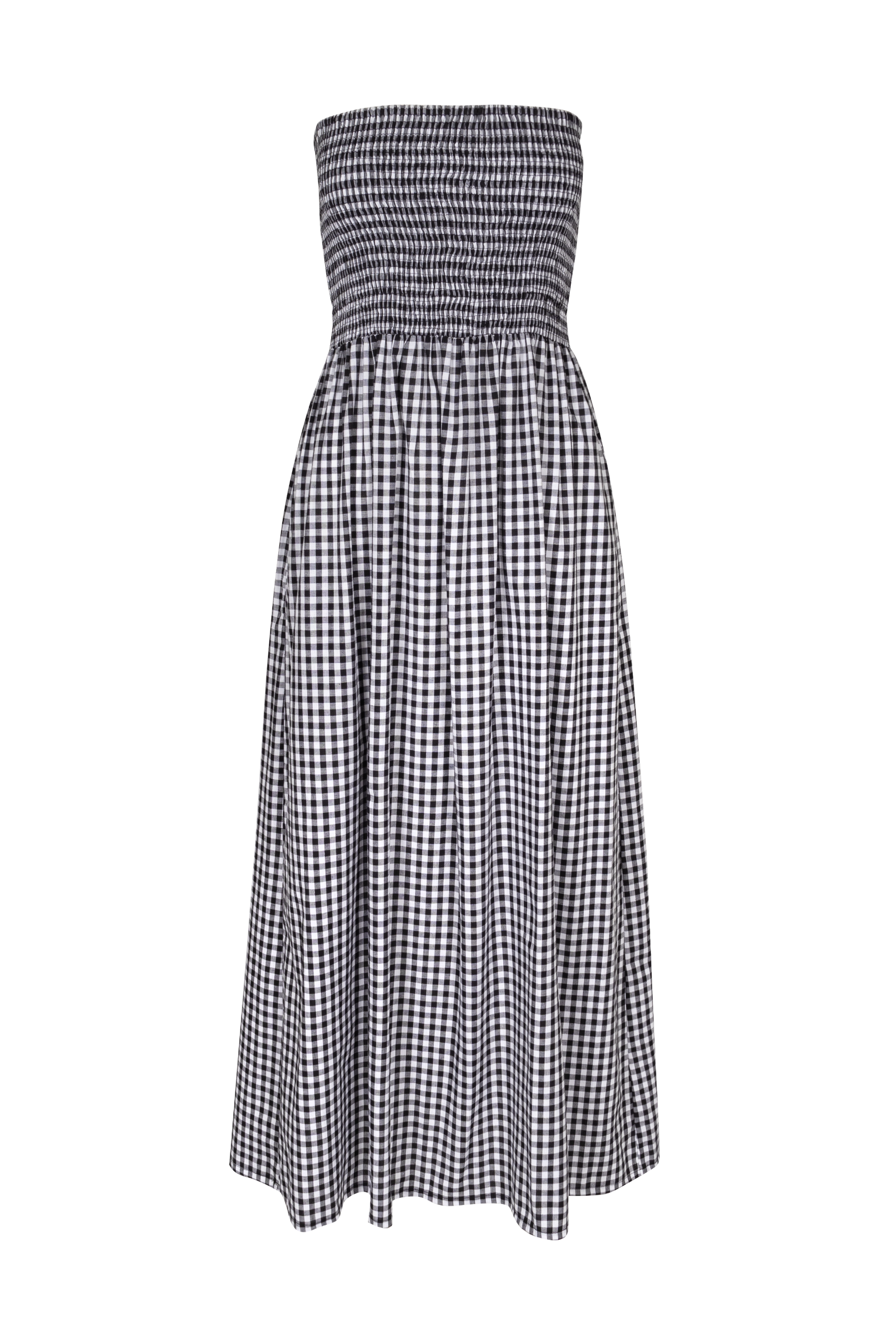 Rosie Maxi Dress | Black Gingham