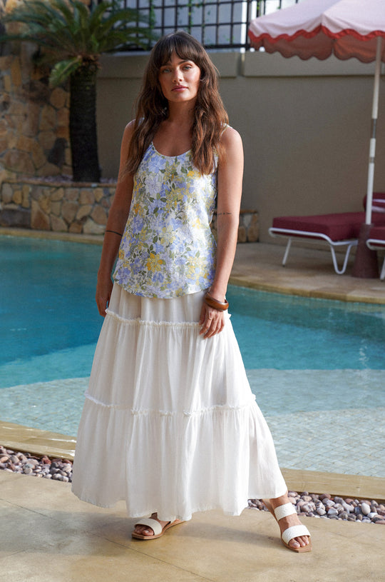 Harper Top | Pastel Blooms