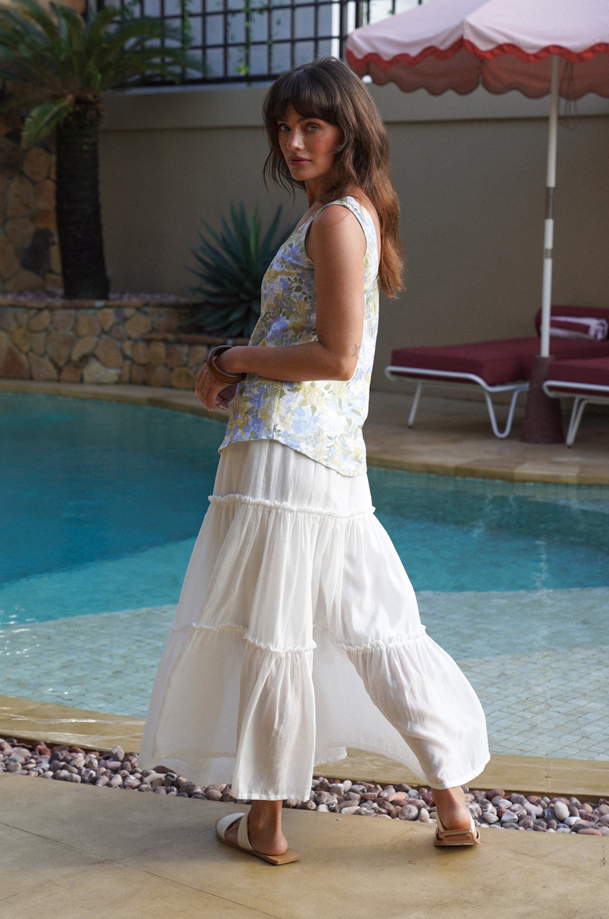 Harper Top | Pastel Blooms