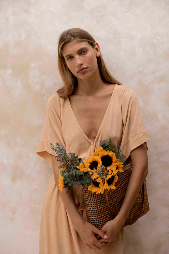 Melody Maxi Dress | Golden Wheat