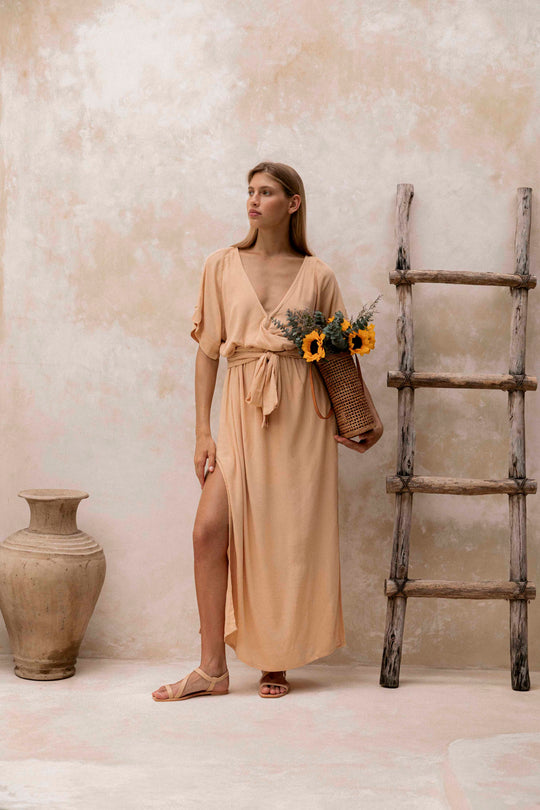 Melody Maxi Dress | Golden Wheat