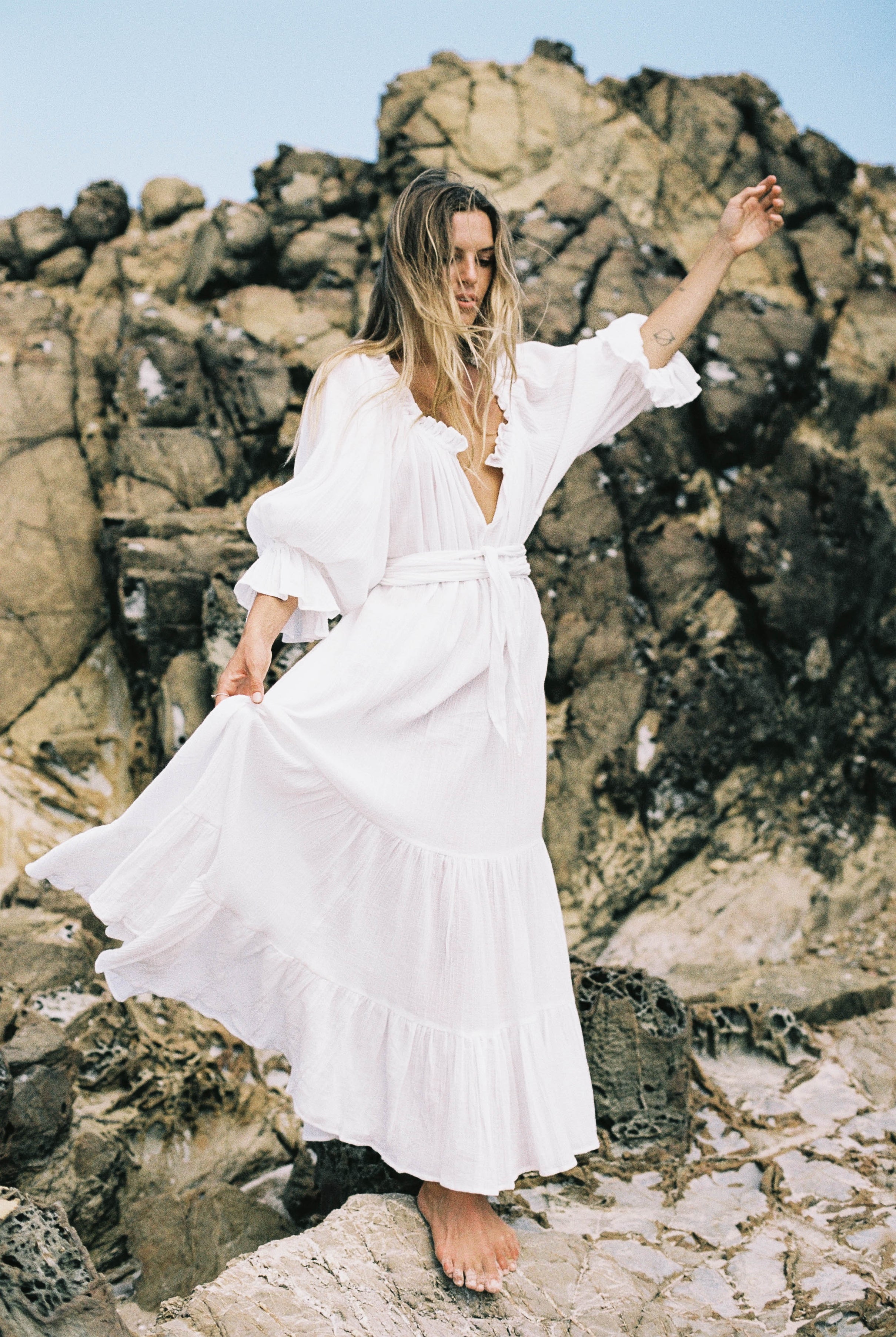 Emmaline Gown | White Bridesmaid Dress · HAZEL & FOLK