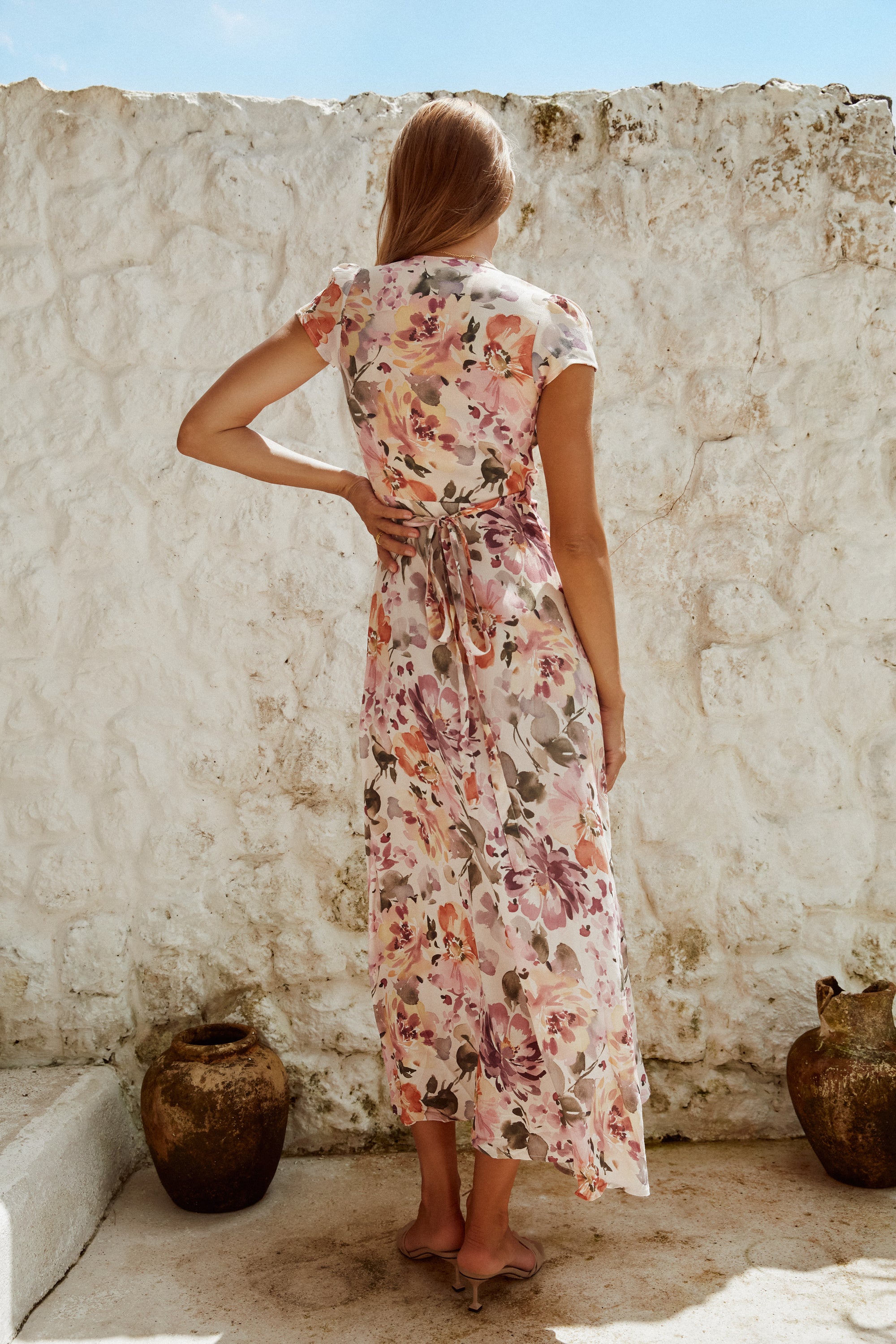 Alexa Maxi Wrap Dress | Soiree Floral