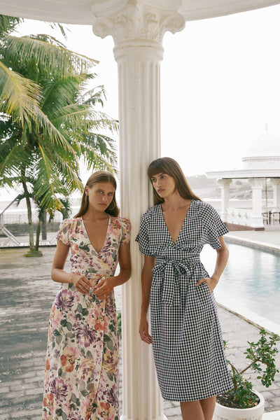 Alexa Floral Frill Dress