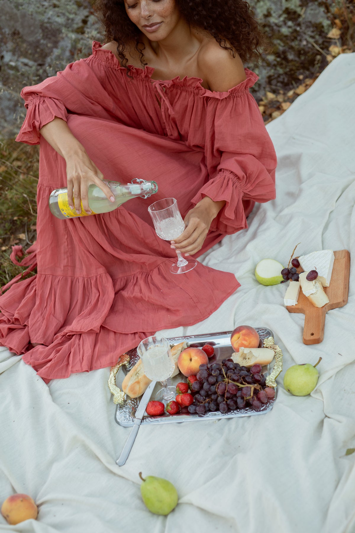Emmaline Gown | Deep Rose