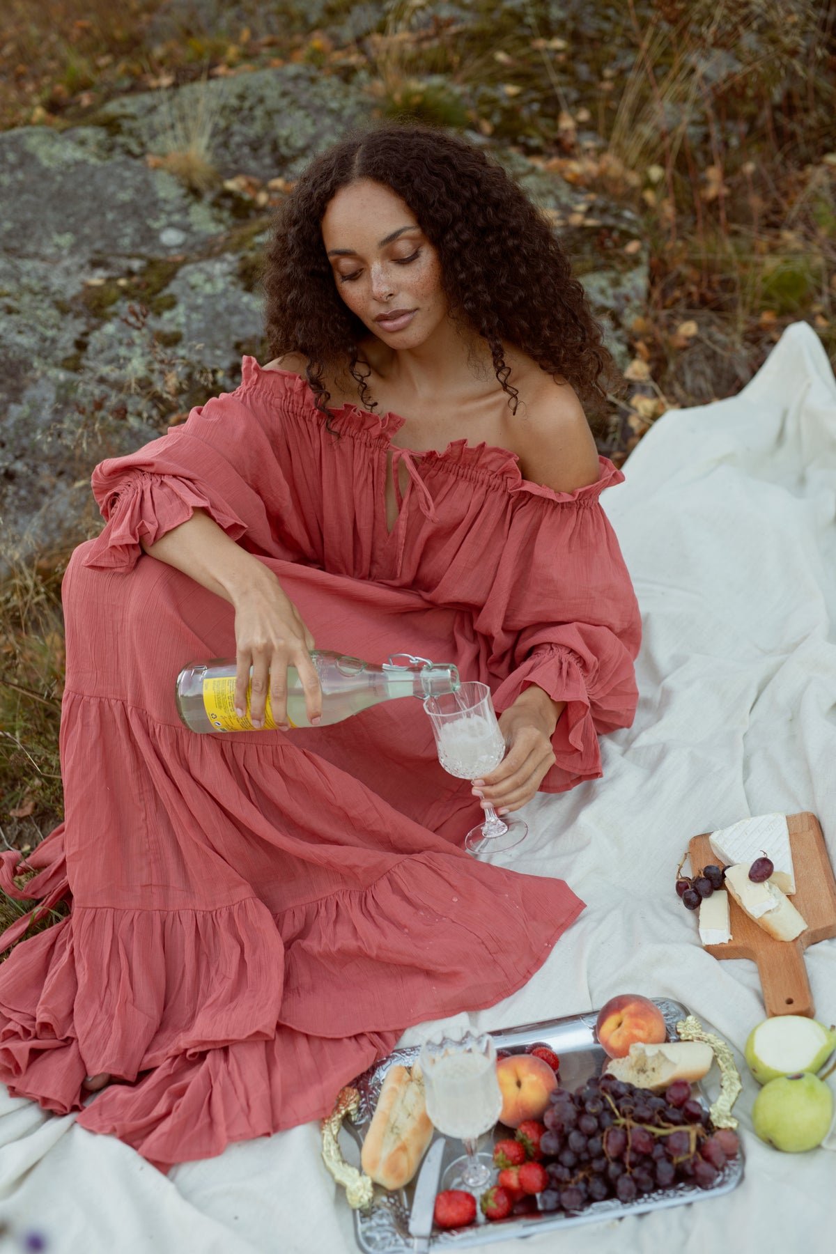 Emmaline Gown | Deep Rose