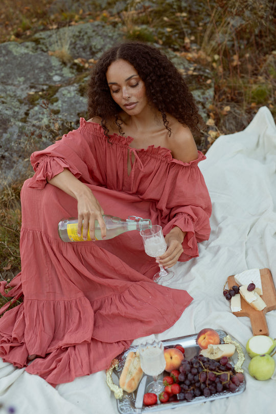 Emmaline Gown | Deep Rose