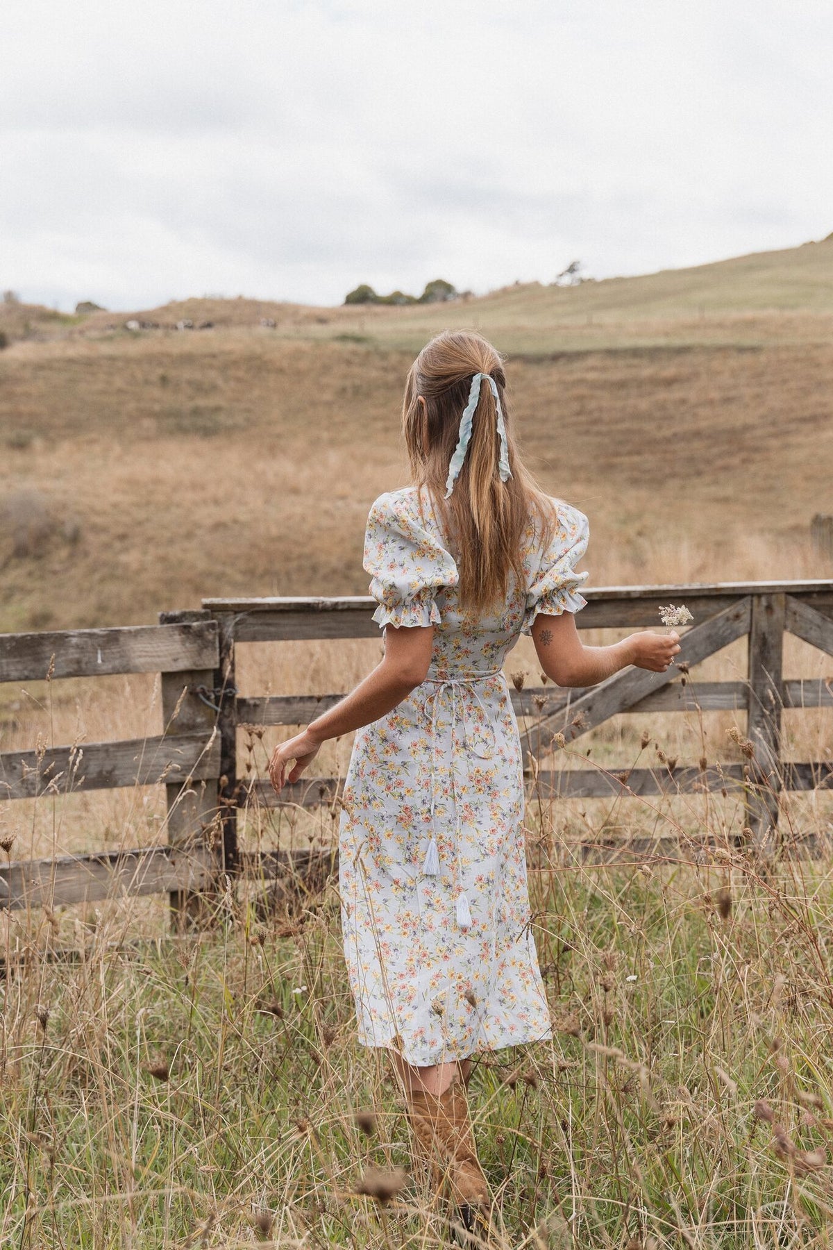 Alice Midi Wrap Dress | Spring Bouquet