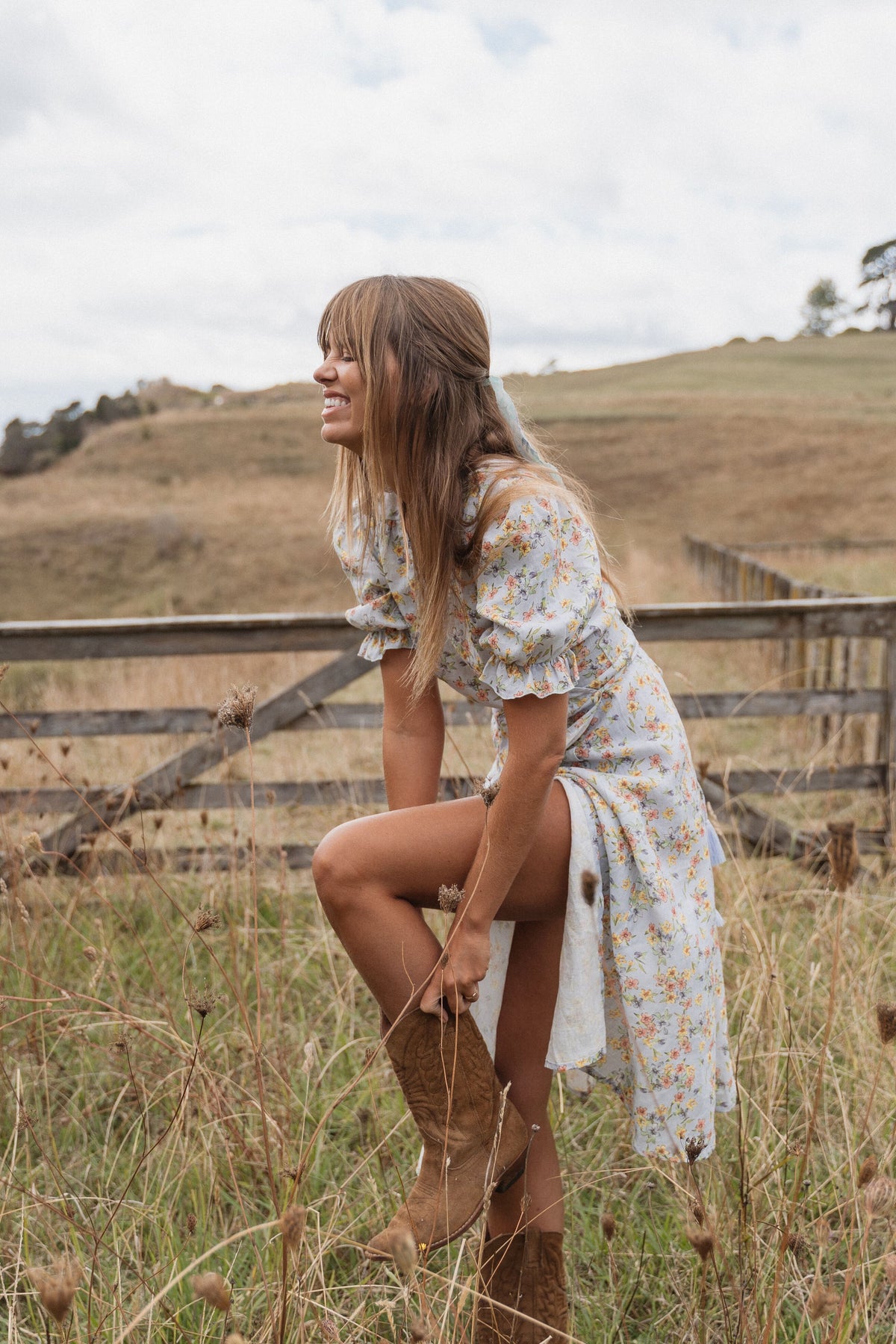 Alice Midi Wrap Dress | Spring Bouquet