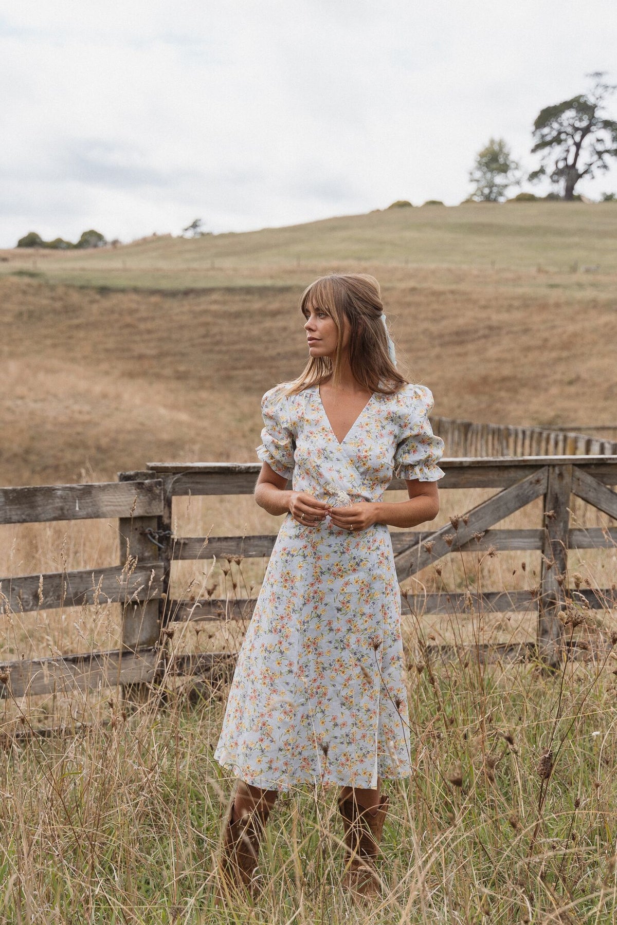 Alice Midi Wrap Dress | Spring Bouquet