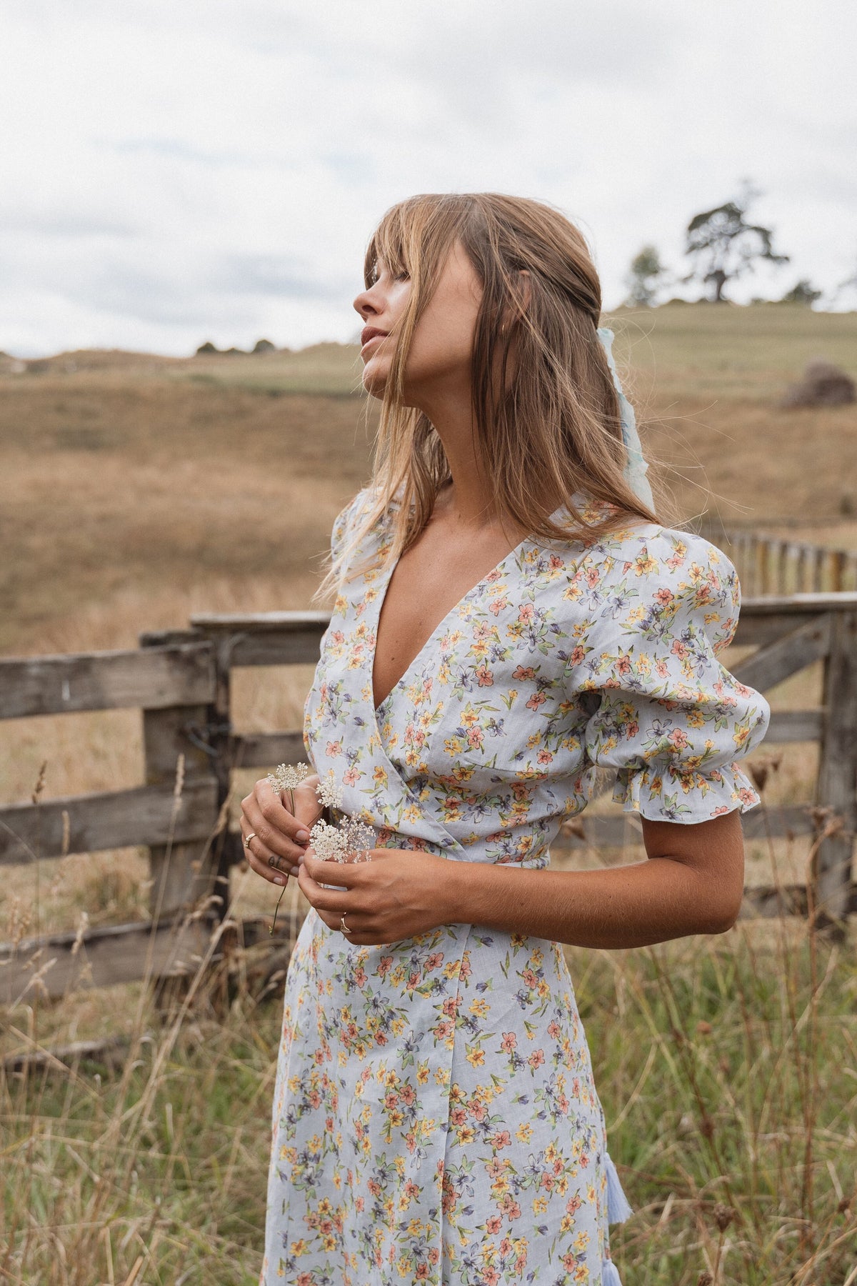 Alice Midi Wrap Dress | Spring Bouquet