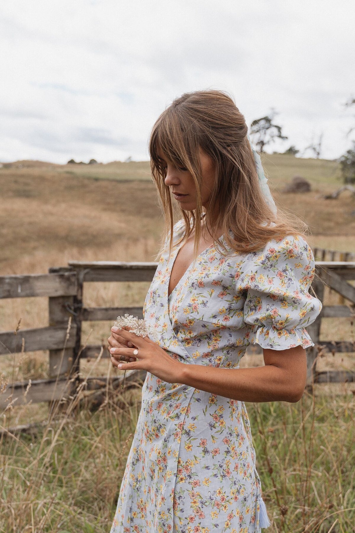 Alice Midi Wrap Dress | Spring Bouquet