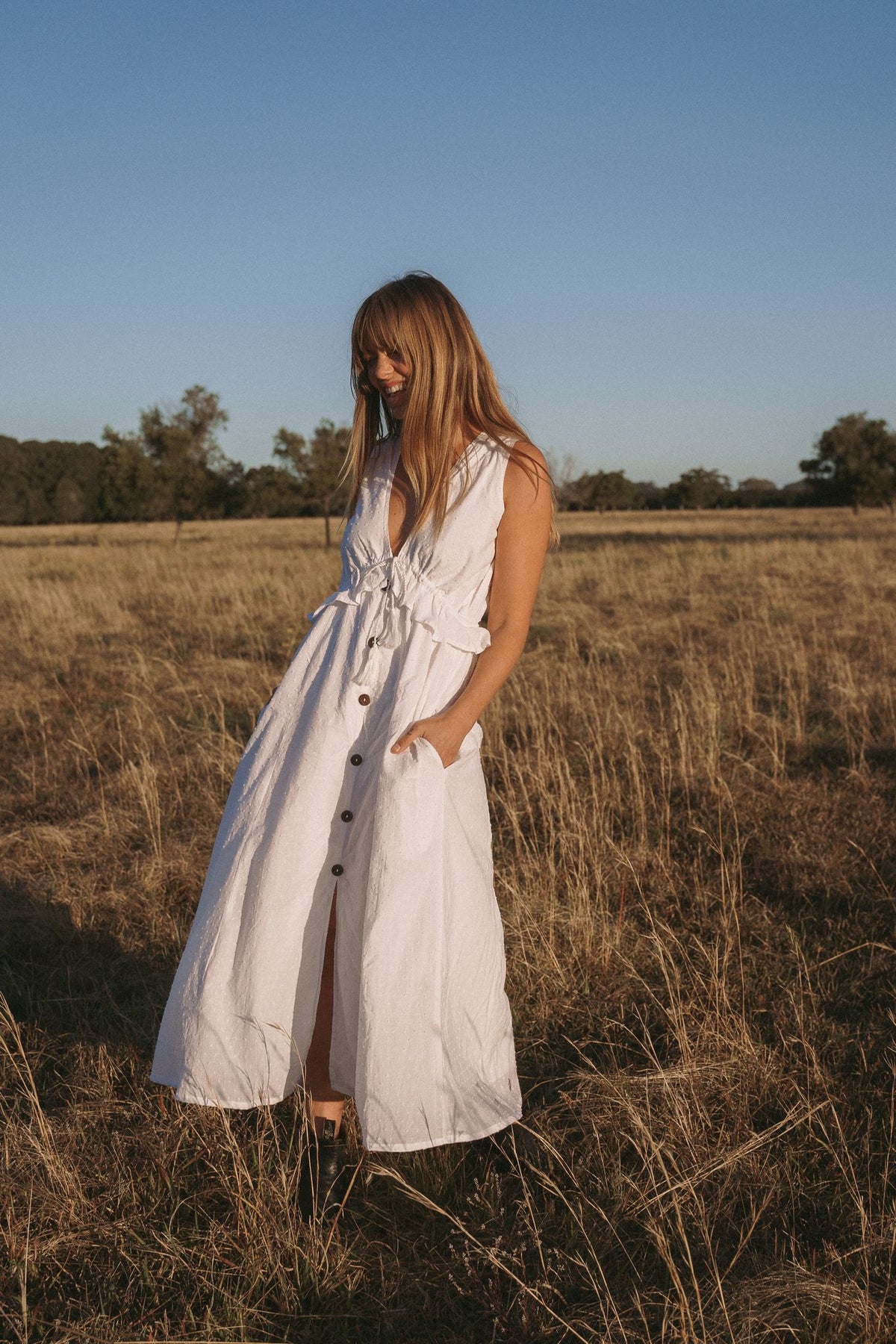 Byron Maxi Dress | White