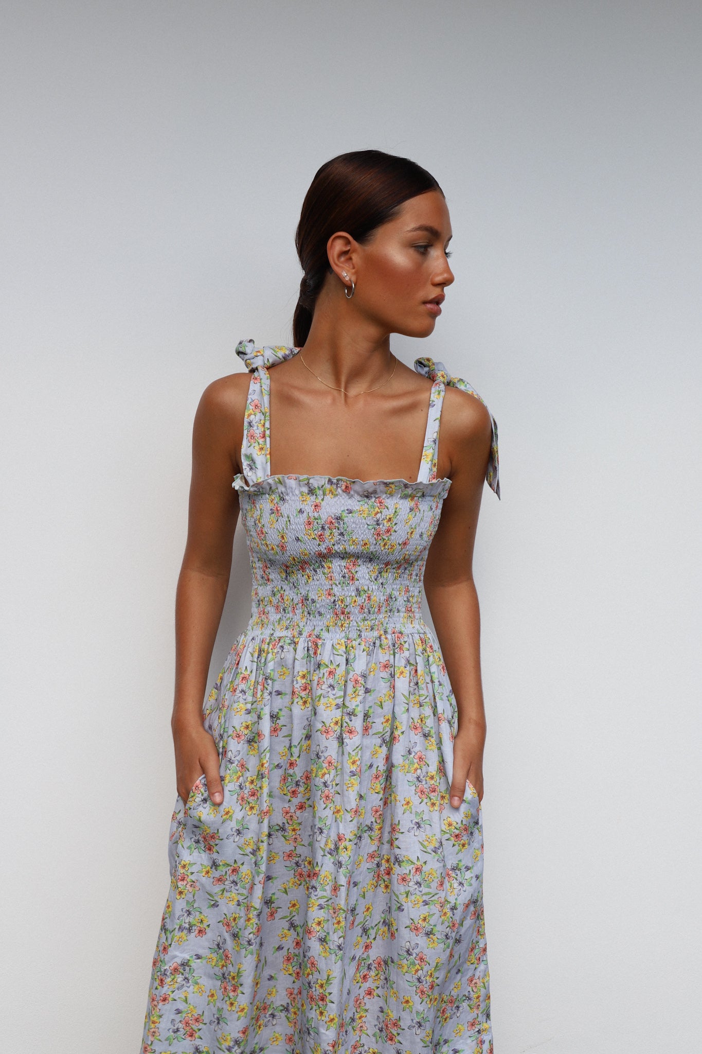 Farrah Midi Dress | Spring Bouquet