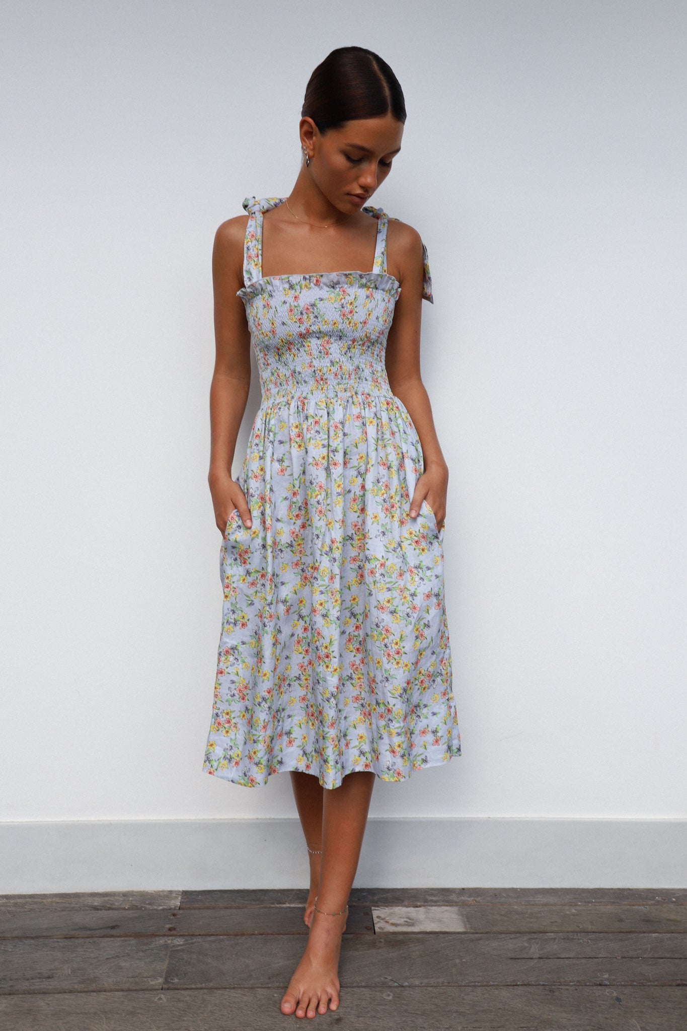 Farrah Midi Dress | Spring Bouquet