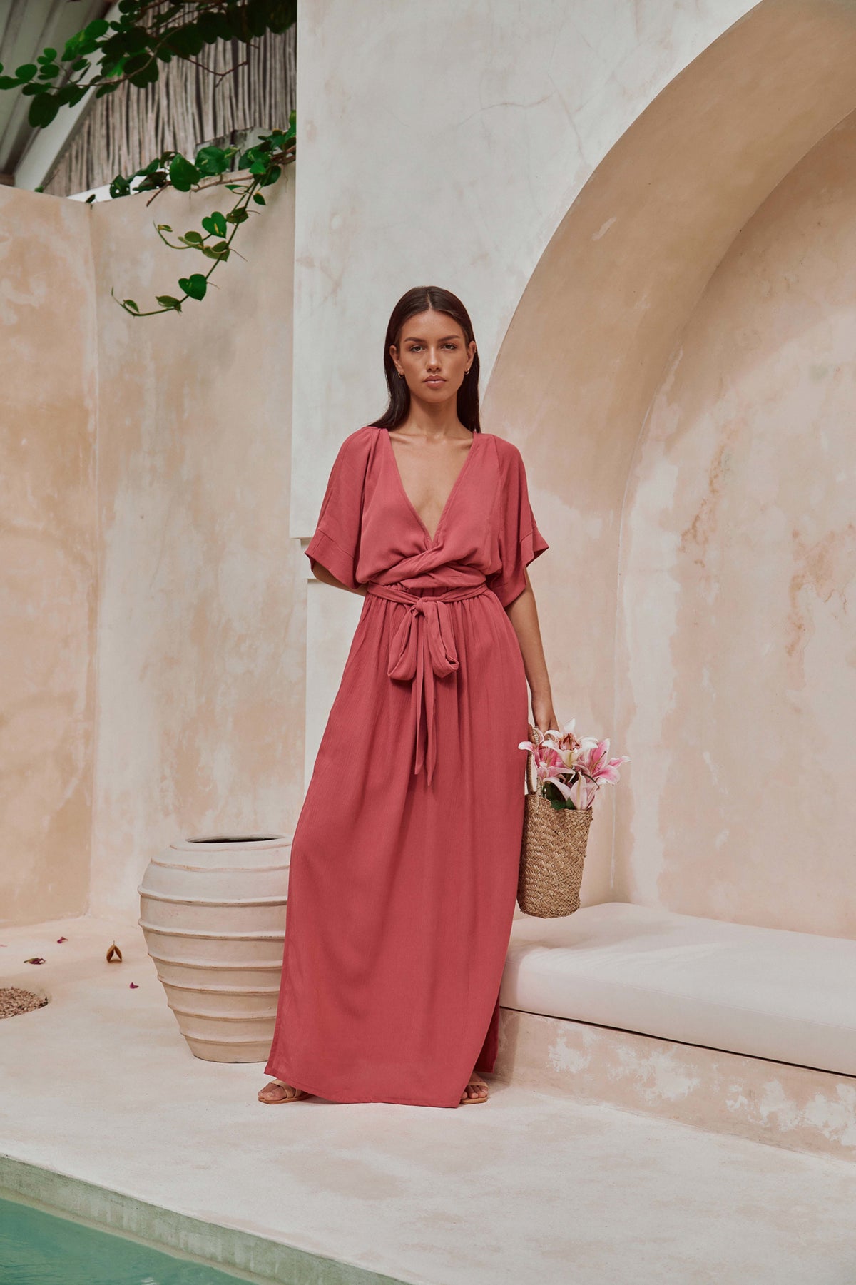 Melody Maxi Dress | Bordeaux