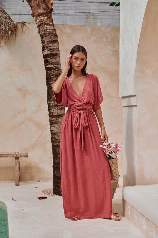 Melody Maxi Dress | Bordeaux