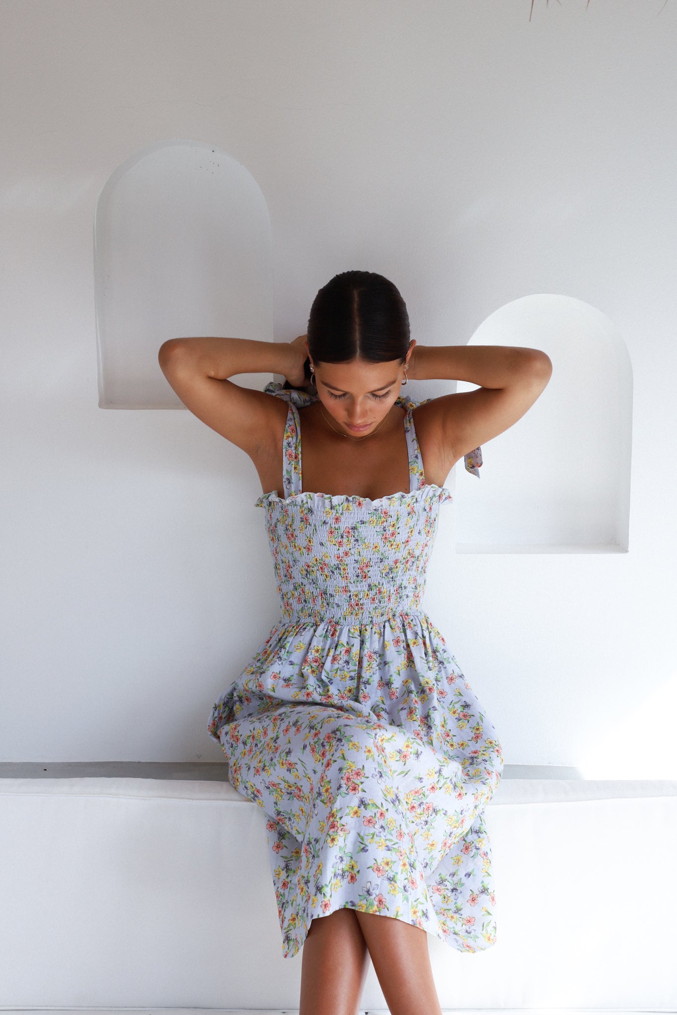 Farrah Midi Dress | Spring Bouquet