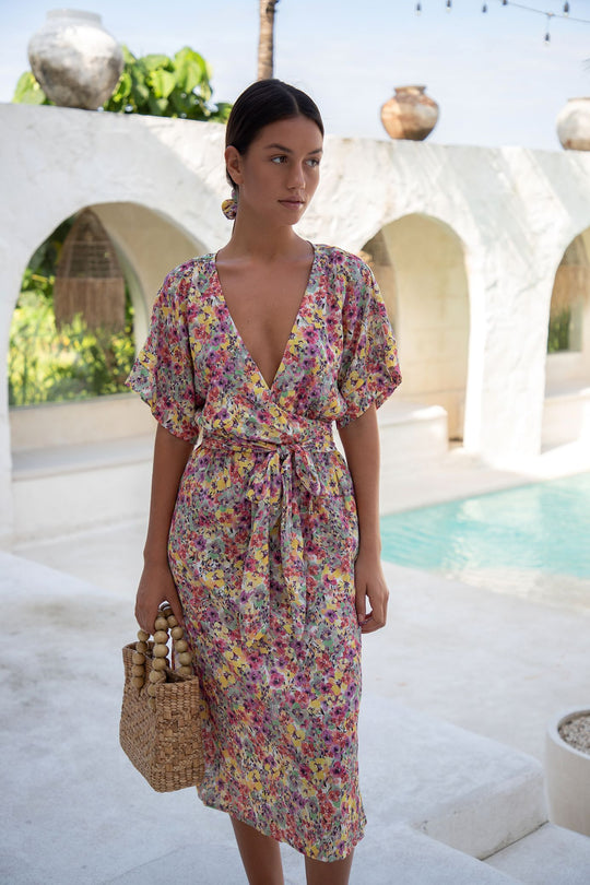 Melody Midi Dress | Floral Escape
