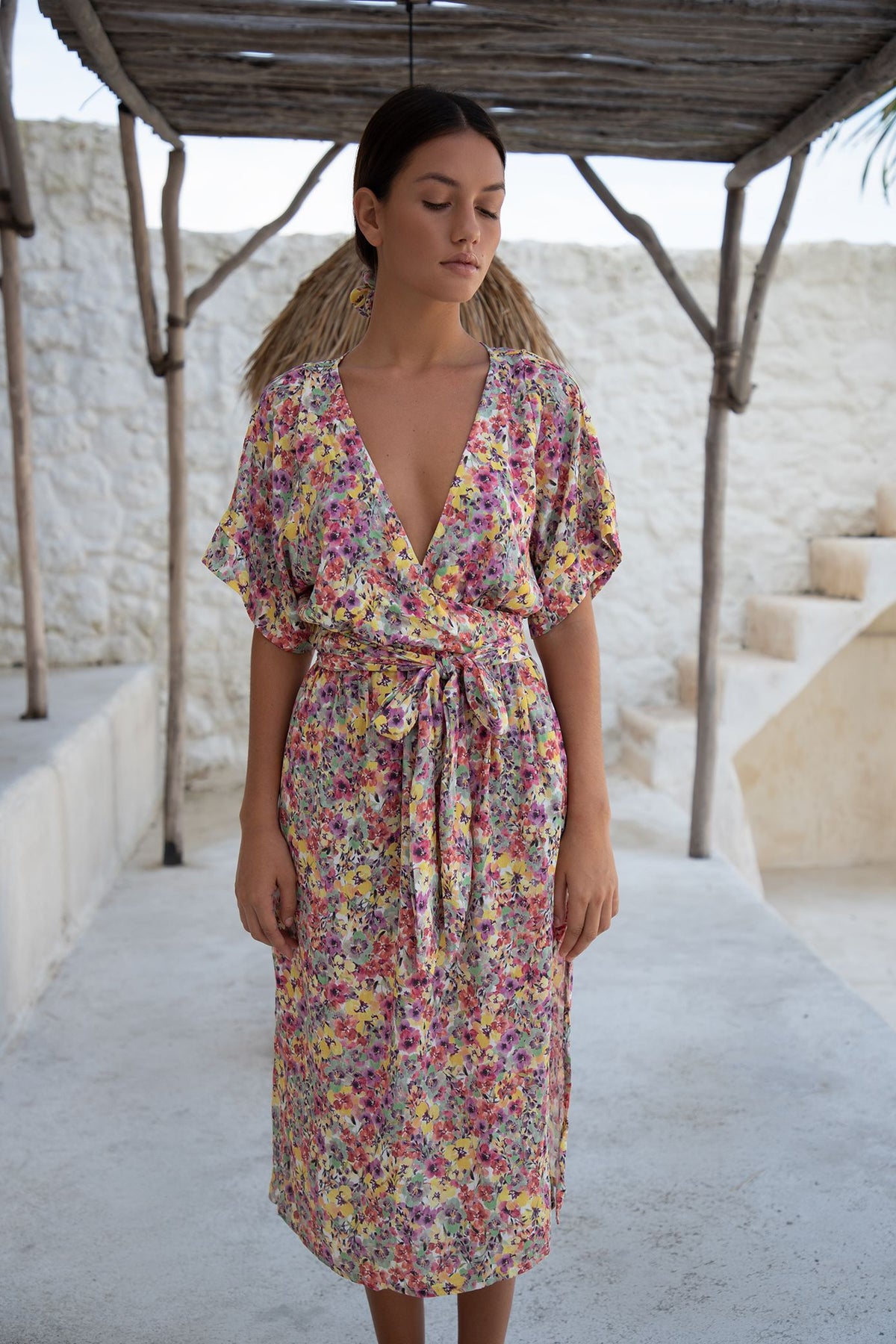 Melody Midi Dress | Floral Escape