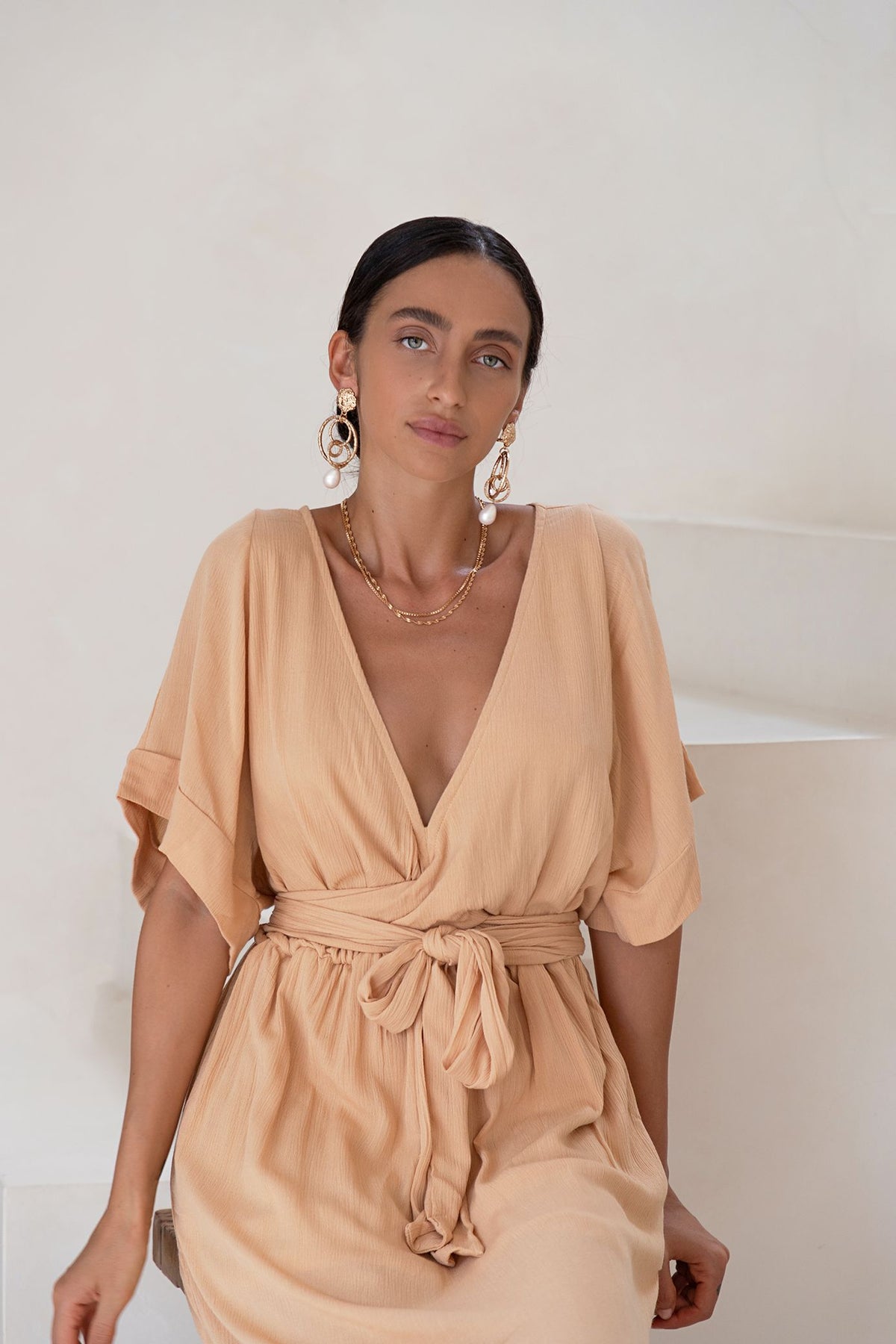 Melody Maxi Dress | Golden Wheat