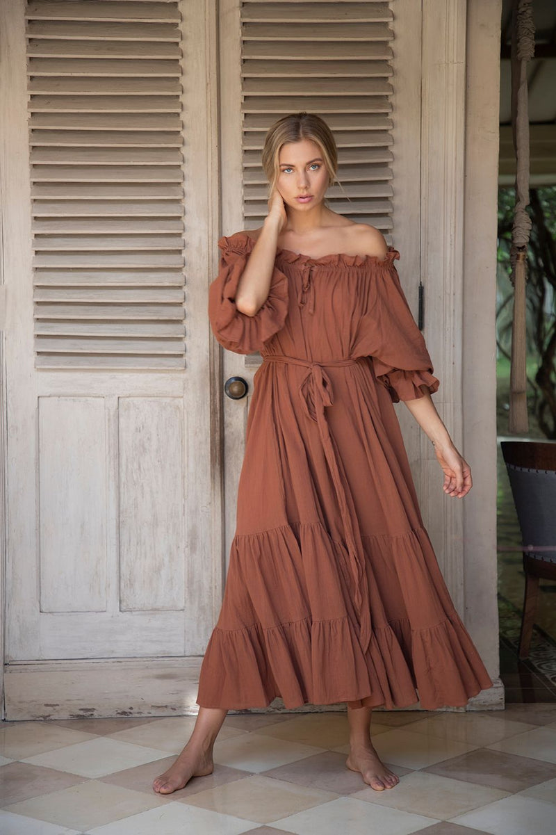 Emmaline Gown | Cinnamon · HAZEL & FOLK