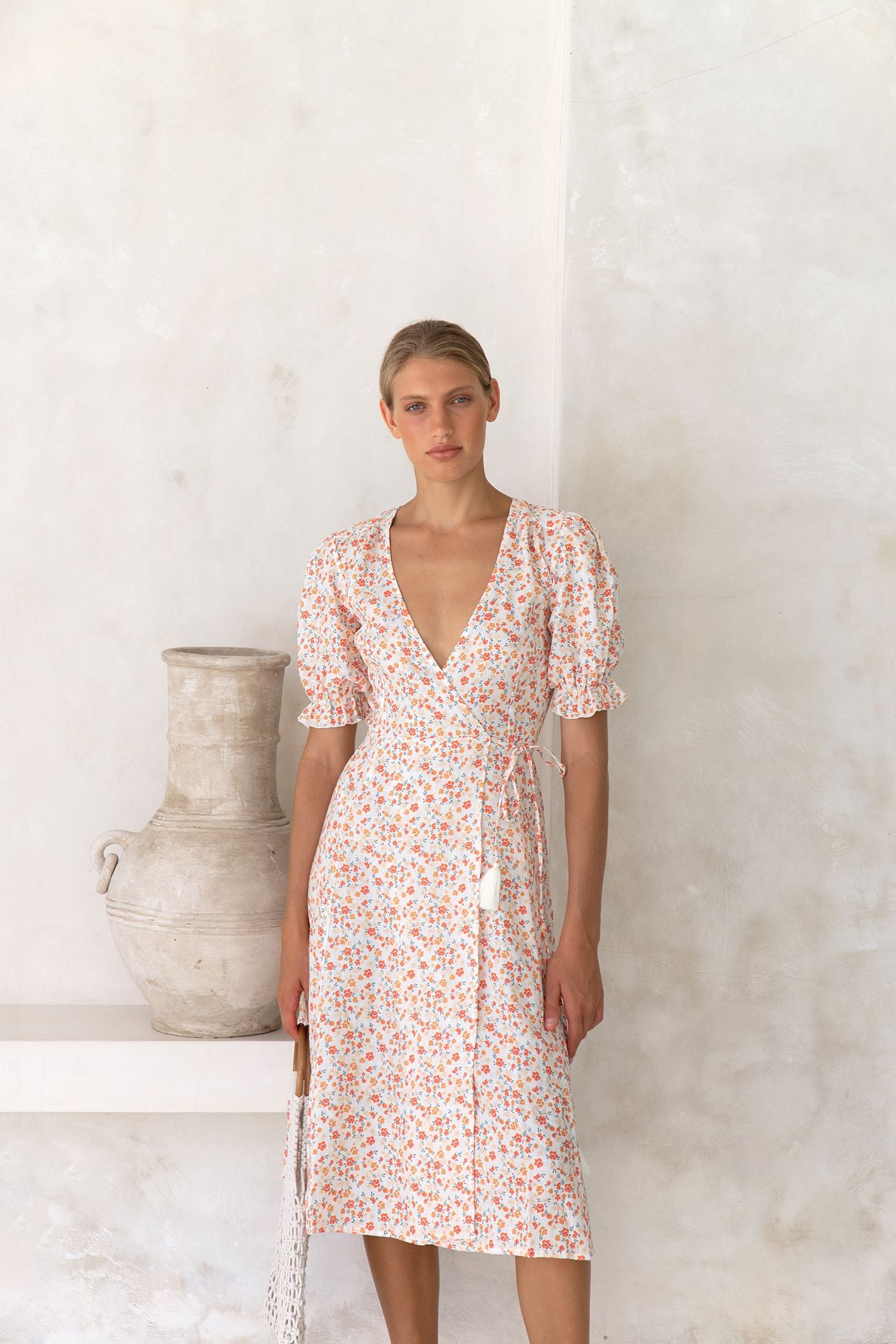 Alice Midi Wrap Dress | Prairie Floral
